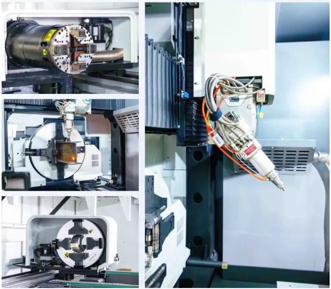 高顏亮相！力星激光NS-6022HG三卡盤光纖激光切管機(jī)如期而「智」！