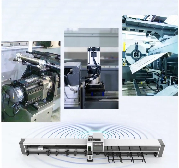 高顏亮相！力星激光NS-6022HG三卡盤光纖激光切管機(jī)如期而「智」！