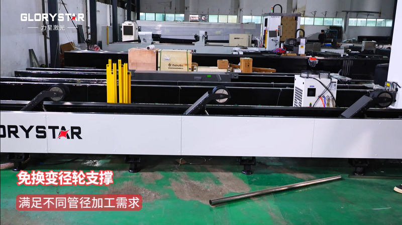 有精度！有速度！VS6012TG雙卡盤光纖激光管材切割機