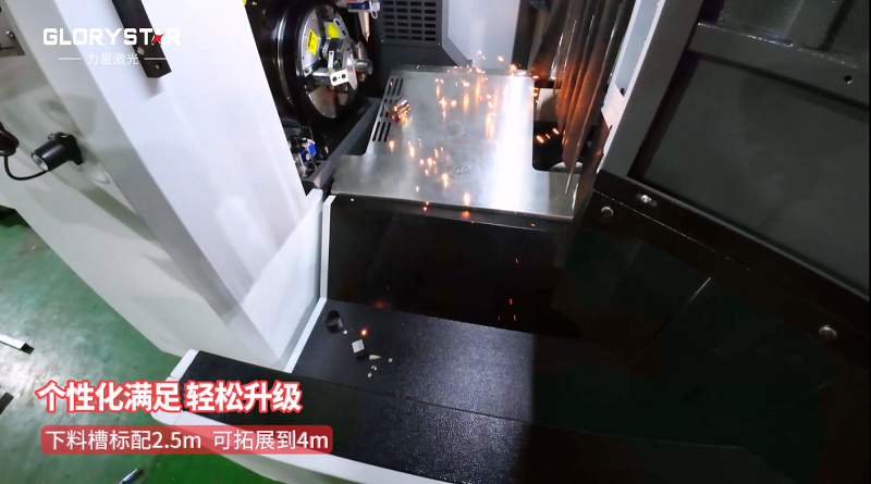 有精度！有速度！VS6012TG雙卡盤光纖激光管材切割機