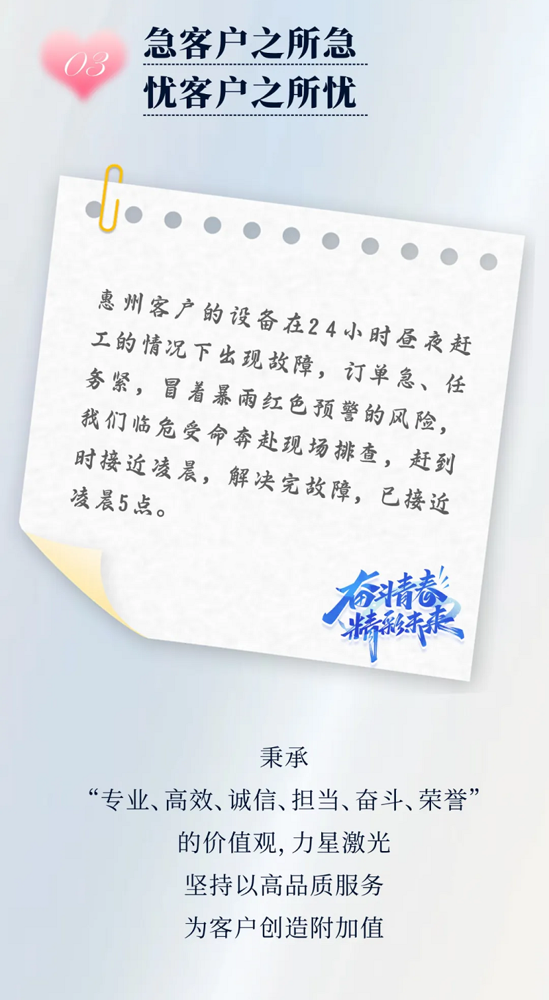 力星激光服務(wù)怎么樣？力星用五星售后服務(wù)貼心為您解憂！