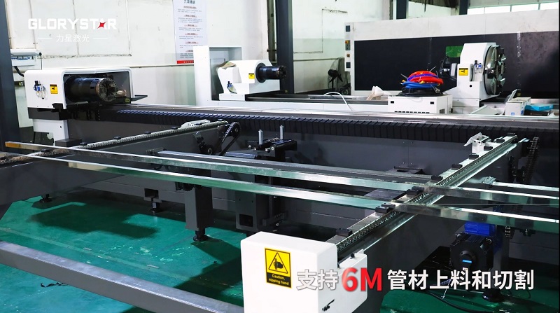 6000瓦雙卡盤激光切管機(jī)，高效率，高精度，高品質(zhì)