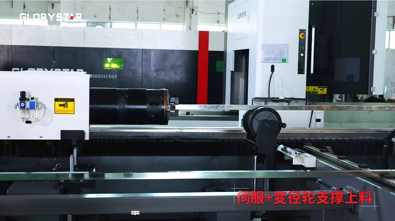 6000瓦雙卡盤激光切管機(jī)，高效率，高精度，高品質(zhì)