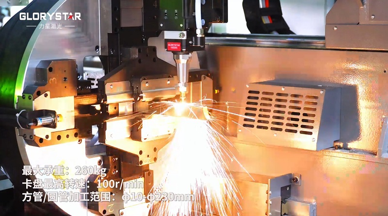 6000瓦雙卡盤激光切管機(jī)，高效率，高精度，高品質(zhì)