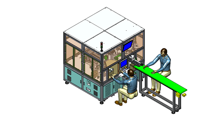 半自動(dòng)貼膜機(jī)（人工擺盤）