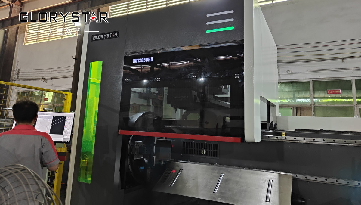NS12050超長版520卡盤重型激光切管機(jī)爆款來襲！助力“新基建” 未來可期！