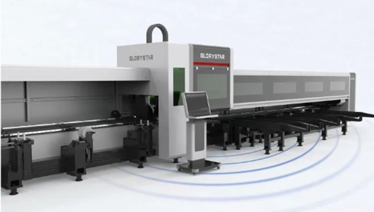 高顏亮相！力星激光NS-6022HG三卡盤光纖激光切管機(jī)如期而「智」！